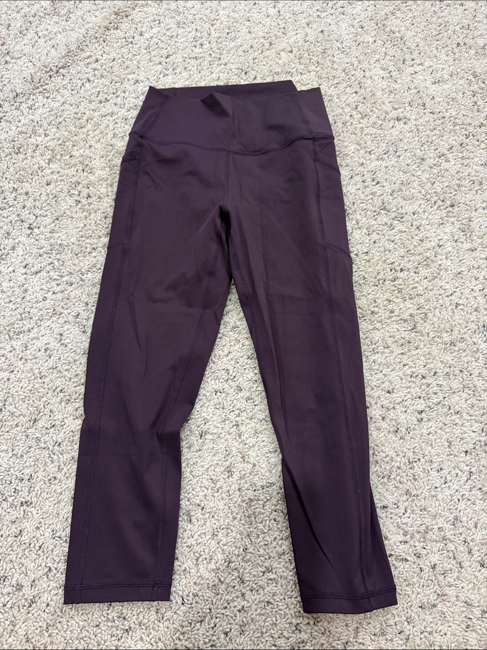ZYIA Plum Capris - Deep Purple Active Leggings